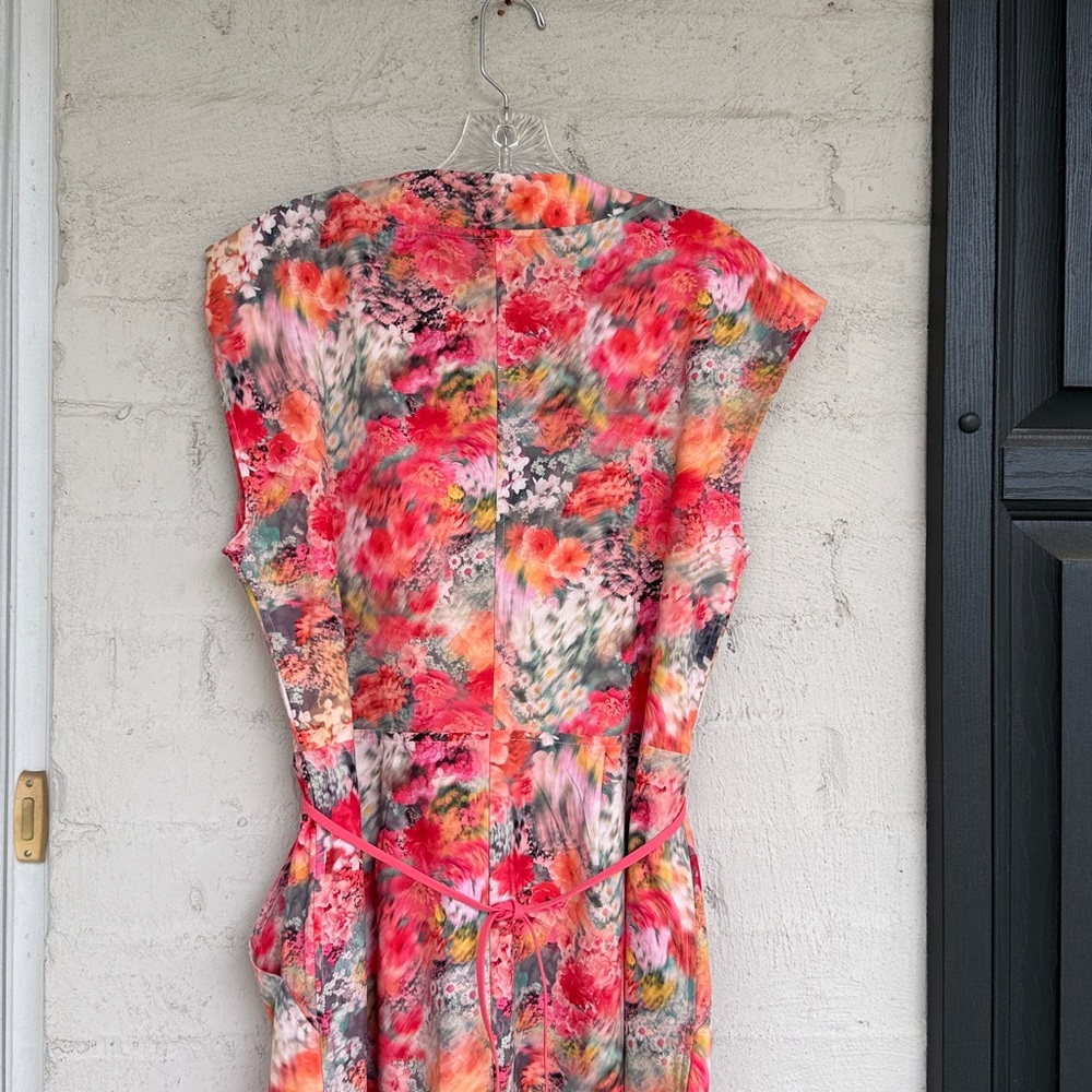 Athleta Marlow Romper in Renewed Bloom Pink Floral Print Size Medium - Picture 8 of 14